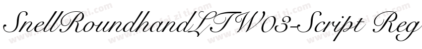 SnellRoundhandLTW03-Script Regular字体转换